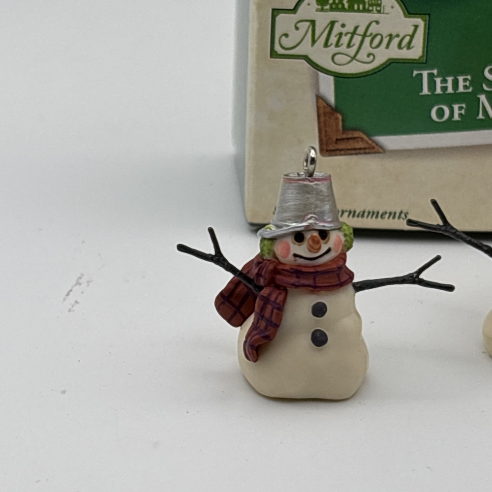 Hallmark Keepsake The Snowmen of Mitford 2003 Miniatures Set of‎ 3 Ornaments Box - Picture 2 of 5